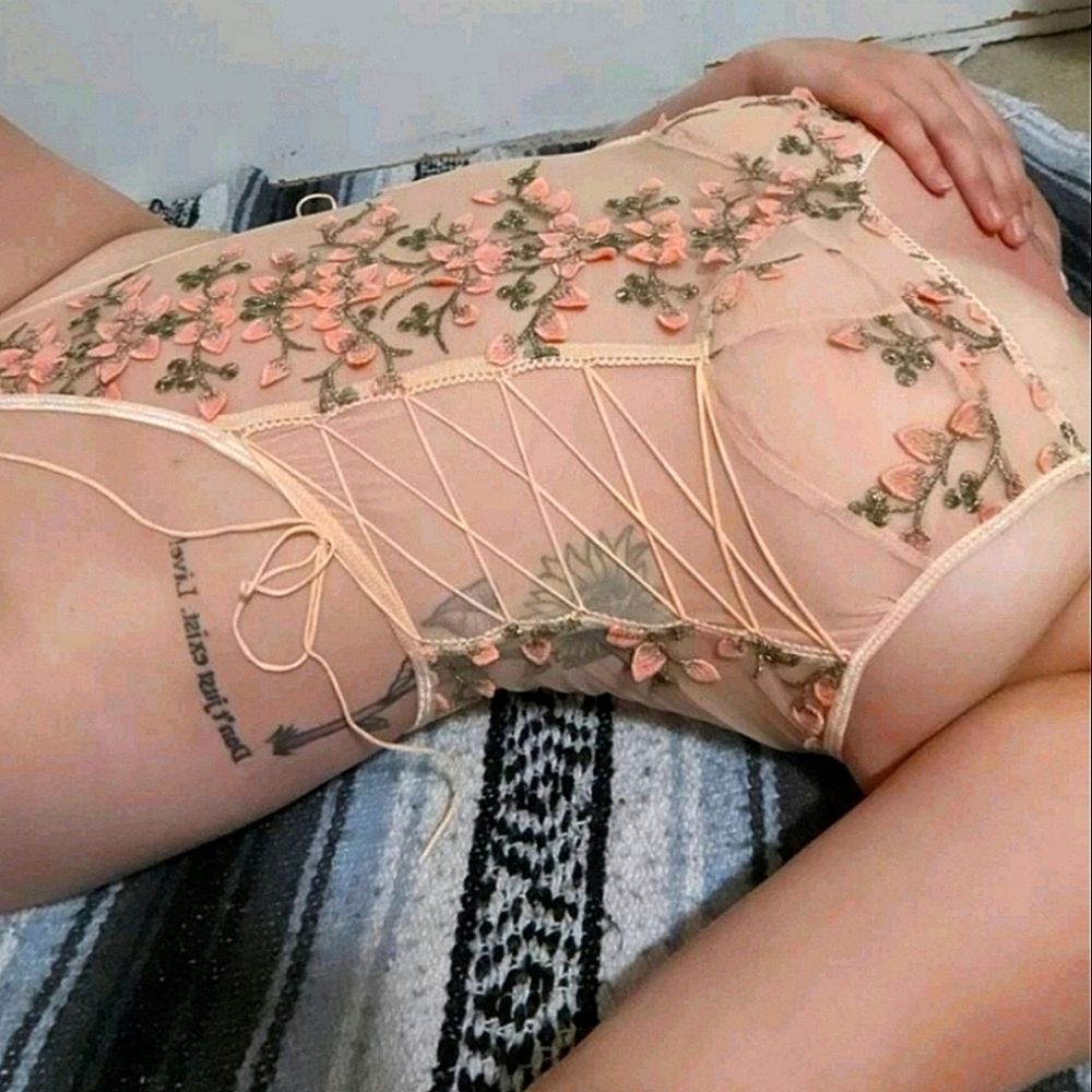 "Spring Goddess " mesh bodysuit